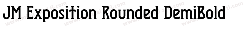 JM Exposition Rounded DemiBold字体转换
